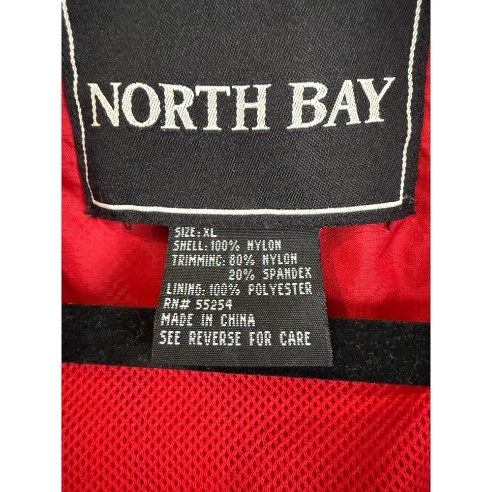 North Bay Sz XL Men's Windbreaker Adjustable Sleeves Bottom Hem Collar | GUC - Picture 3 of 8